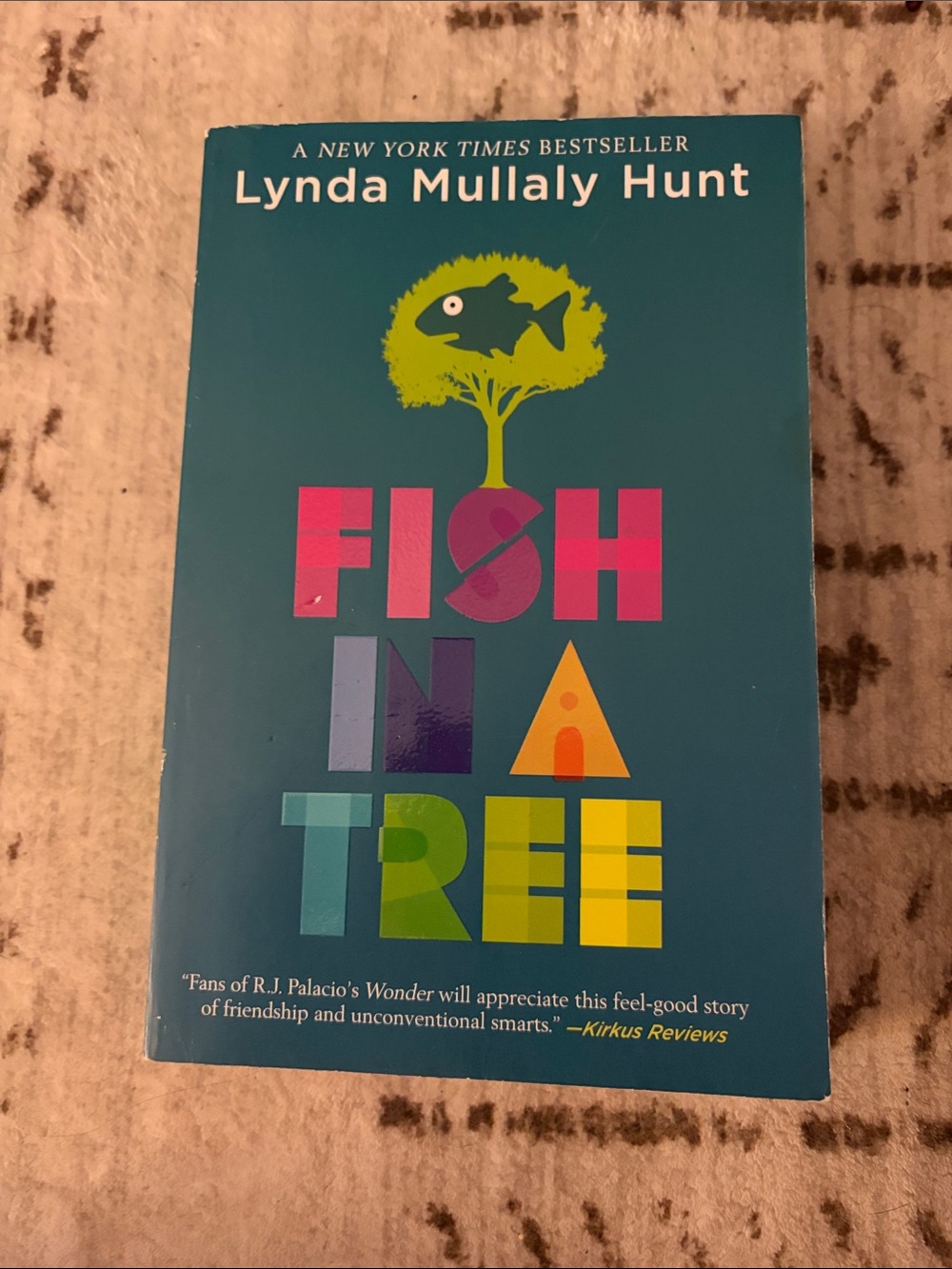 Lynda Mullaly Hunt Fish in a Tree — Teal Cover